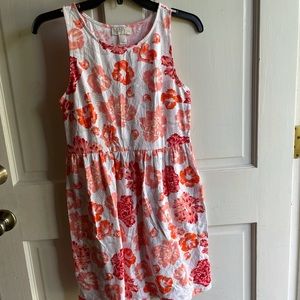 petite hawaiian flower dress